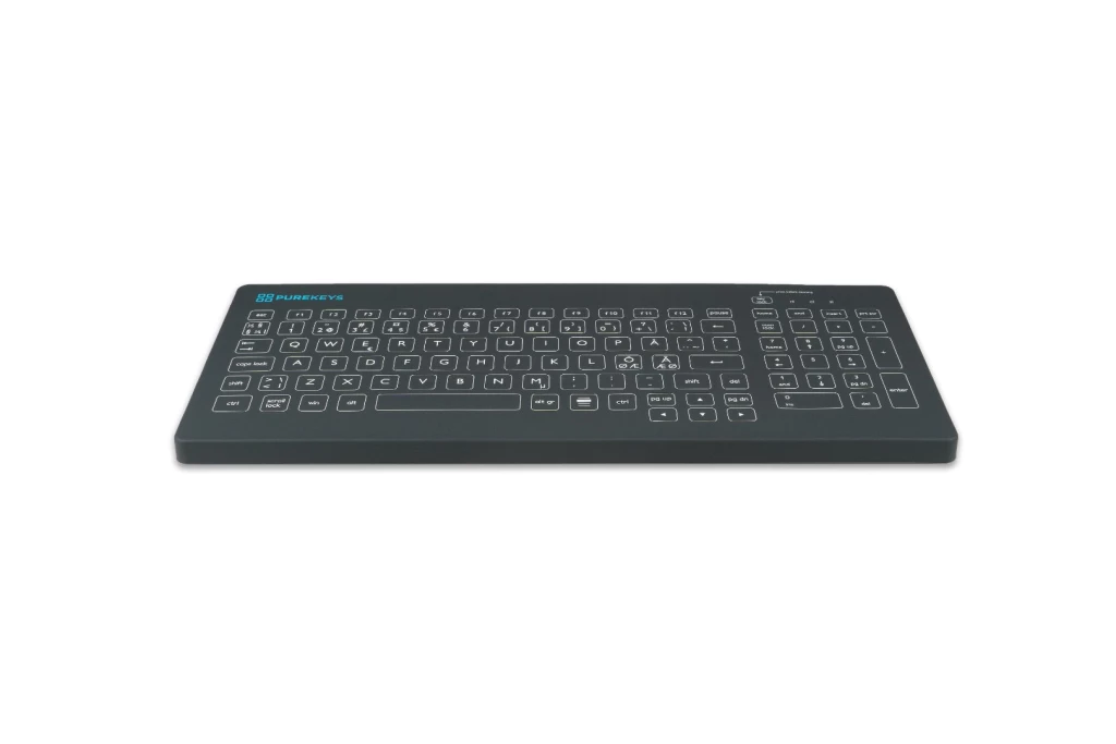 Purekeys Klinik Tastatur kabellos. Schwarz