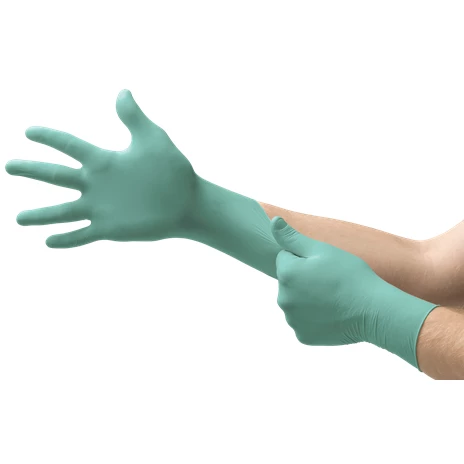 Guante NeoPro de cloropreno: Mediano, 100/Box, Verde, No estéril, Sin polvo.