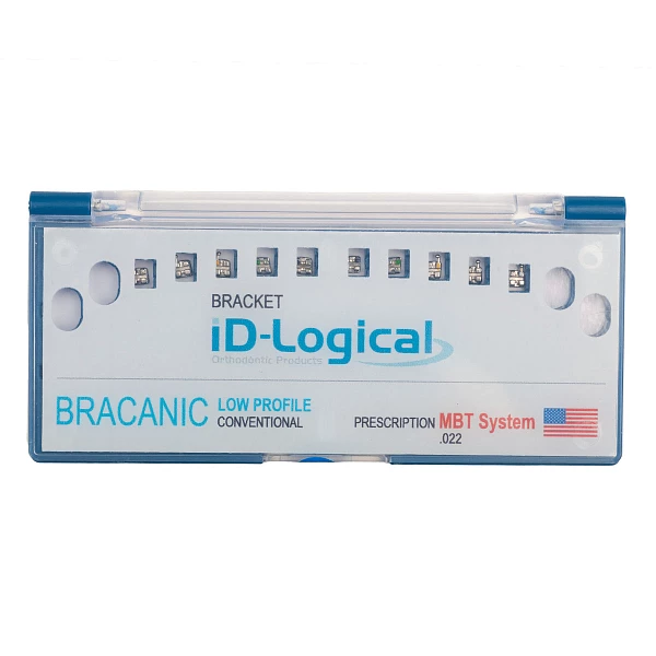 BRACANIC LOW PROFILE .022 ROTH bracket set with hooks, for 3, 4, 5, 20 pcs.