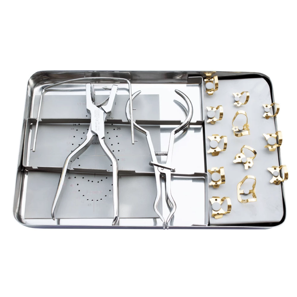 Kofferdam Set Klammern & Zange  | Endo & Chirurgie 
