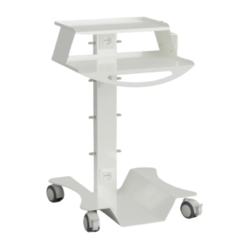 Dental Cart Intraoral Scanner ASTRA® | Bildschirmhalterung | 3 Steckdosen | weiß 