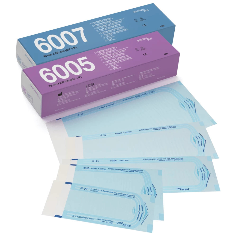 Self-adhesive sterilisation pouches | 200 pieces - 6015 (255 mm x 380 mm) 100 pieces