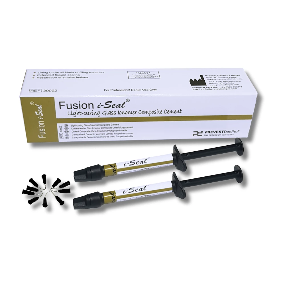 Fusion® i-Seal | Light-curing glass ionomer cement | 2 x 2g