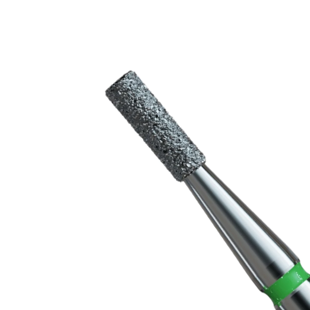 Diamond dental 835G FG008 cylinder, sharp edge | green | 10 pieces