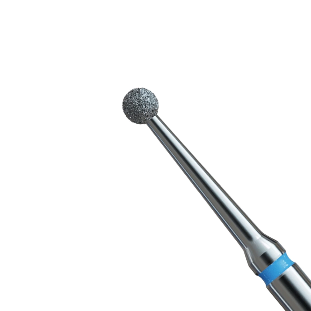 Diamond dental 801L FG016 ball, slim neck | blue | 10 pieces