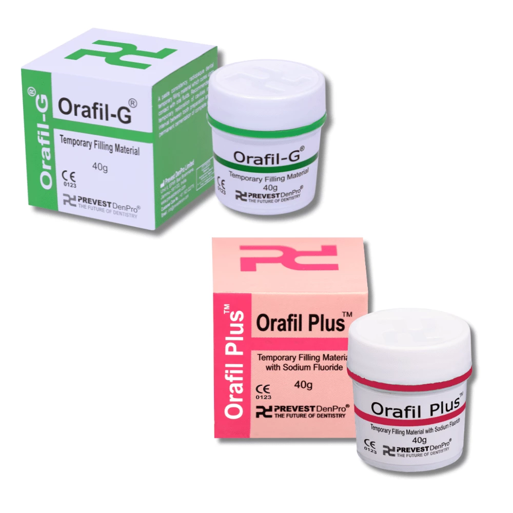 ORAFIL-G® y ORAFIL Plus® | Masas de cierre provisionales, cemento dental | 1 x 40g - Orafil Plus®