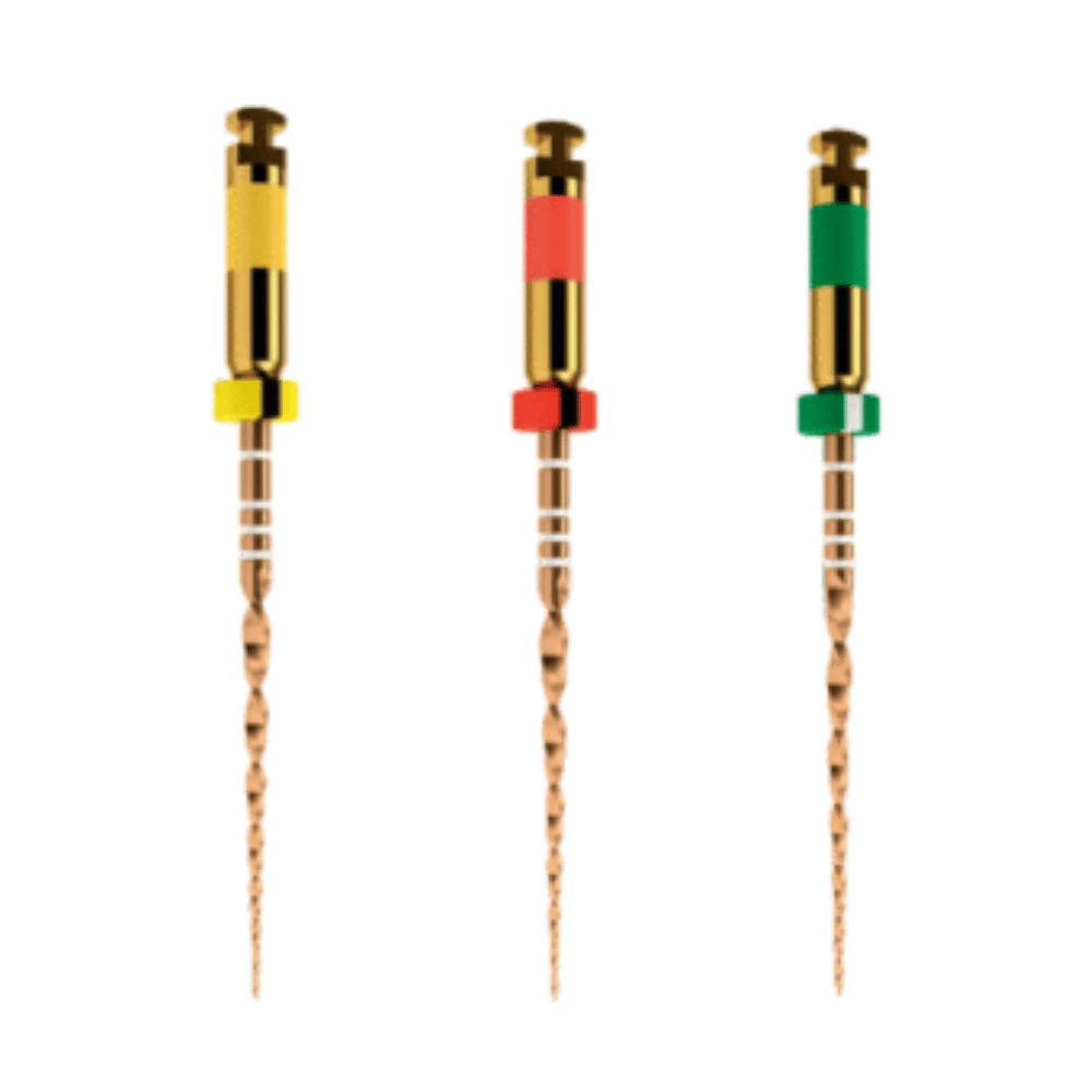 S-ONE PRO Fresas de NiTi Reversibles | Instrumentos para conductos radiculares Set de 3 - #20 / 25 mm