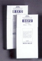 Película radiográfica panorámica sensible azul Minimax de 6" x 12", caja de 50.