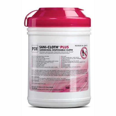 Lenços Sani-Cloth Plus Grandes (15 cm x 17 cm) 160/Frasco