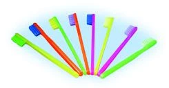 Rainbow brushes Rainbow full size adult soft toothbrush with 41 bristles on