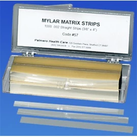 Palco .002 tira de matriz Mylar recta .375" x 4", grosor 5.8 micrones.