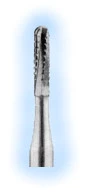 Busch HP #1561 gerade Kuppel Kreuzschliff Hartmetallfräser für langsame Drehzahl mit geradem Nasenaufsatz.