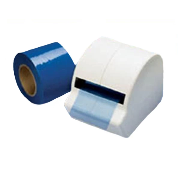 Cover All 4" x 6" sheet of Blue Barrier Film with Adhesive Coating, roll