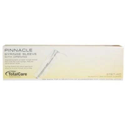 Pinnacle Syringe Sleeve WO - 2.50" x 10" with Pre-Cut Opening, Box of 500