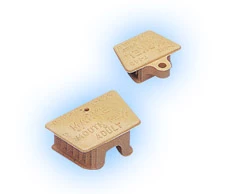 Propé bucal de silicone tan, tamanho adulto, livre de látex, caixa com 2 unidades.