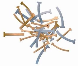 T-Bänder T-Band groß Gerade massive Messingmatrixband. ***falsche Beschreibung