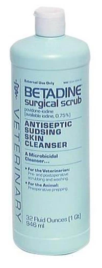Betadine 7,5% Povidon-Jod Antimikrobielles chirurgisches Desinfektionsmittel, 32 oz. Flasche