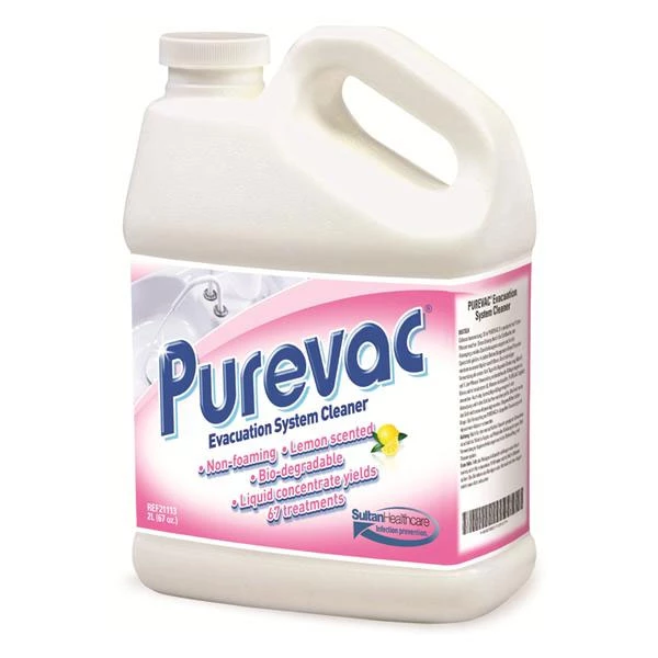 Limpiador del Sistema de Evacuación Purevac - 2 litros. Súper concentrado, sin espuma.