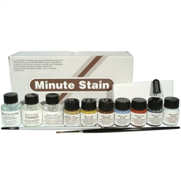 Minute Stain Acrylic Resin Stains, 6cc Bottle, 7 Colors Kit
