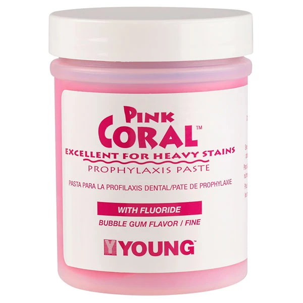 Кораллово-розовая паста для профессиональной чистки зубов Bubblegum с 1,23% фтором, 9 унций.