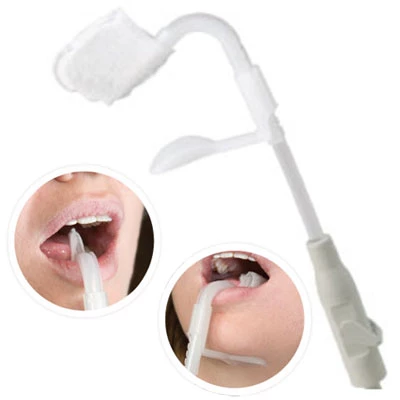 Lingua-Fix Extractor de saliva desechable 10/unid. Blanco. Proporciona un área de trabajo seca.