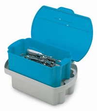 Стерилизационная ванна Steri-Soaker Мауve 13-7/8" x 9-5/8" x 5-1/8" пластиковая для дезинфекции инструментов.