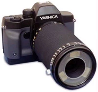 Cámara Yashica Dental Eye III de 35 mm con flash anular incorporado, macro de 100 mm.
