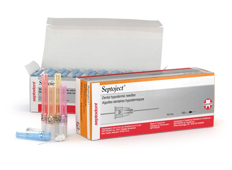 Septoject (Sterile Siliconised Dental Needle), 30 Gauge, Extra Short 10mm