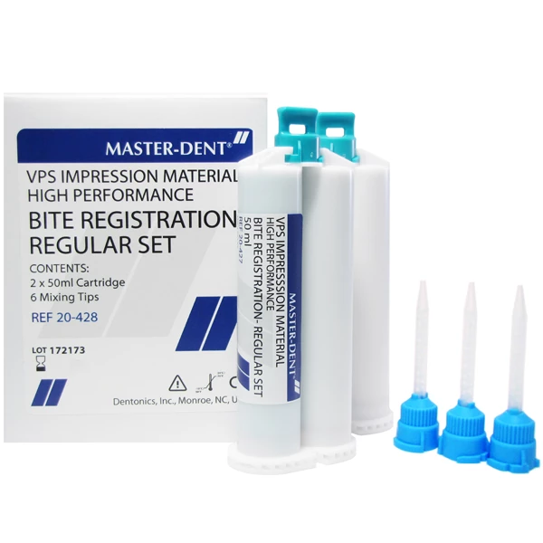 Kit de Material de Registro de Mordida Master-Dent VPS, Conjunto Regular, Entrega HP, 2