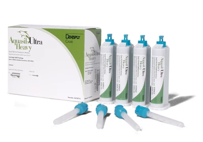 Aquasil Ultra Heavy (Verde Claro) Set Regular, 4x 50 mL Cartuchos, 12 Puntas