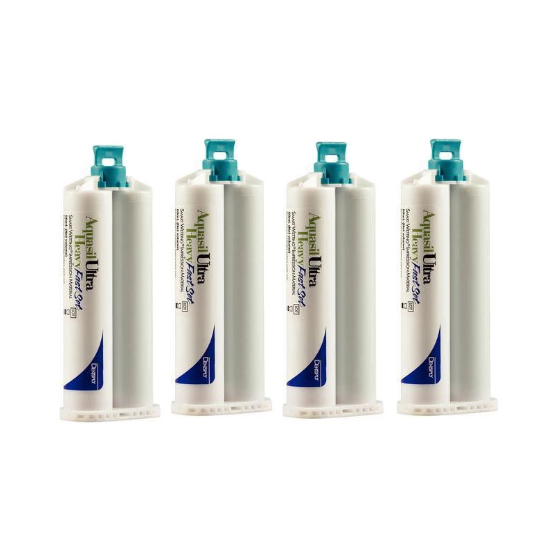 Aquasil Ultra Heavy (светло-зеленый) Быстросохнущий, 4 - 50 мл картриджа и 12 смесительных насадок