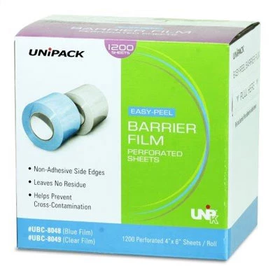 UniPack 4" x 6" sheet of Clear Barrier Film with Adhesive Coating, roll of 1200