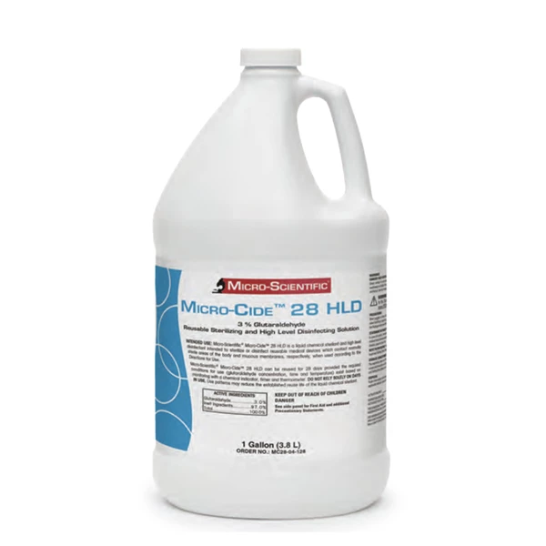 Micro-Cide 28 HLD Disinfettante a 28 giorni. 3,0% Glutaraldeide Sterilizzazione riutilizzabile.