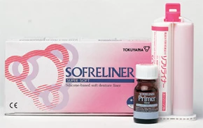 Sofreliner S (мягкий) комплект - силиконовый материал для переработки протезов на кресле: 54 г.