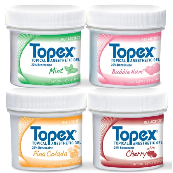 Gel Tópico Topex (Benzocaína 20%), Bubble-Num, tarro de 100 gramos