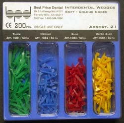 Conos de plástico codificados por colores BPD, amarillos, ultra delgados.