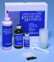 Material de rebase para dentaduras Master-Dent de curado por luz, paquete completo: 6