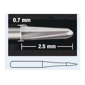 Fissurotomy Micro Narrow Taper Fissure Carbide Bur FG 18014 10/Pk