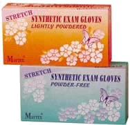 Перчатки Maytex Stretch Vinyl: БОЛЬШИЕ 100/уп. Не стерильные, без пудры, гладкие.