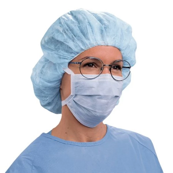 Mascarilla quirúrgica Tecnol Fog-Free Blue, PFE ≥ 98% a 0.1 micrones, caja de 50 mascarillas.