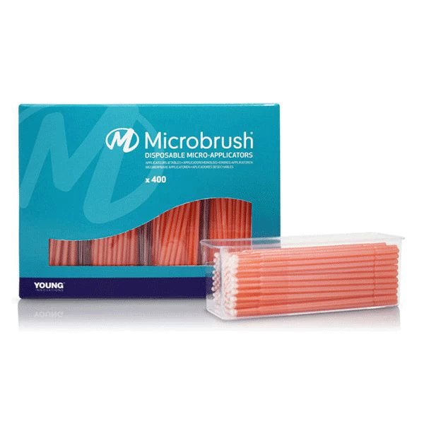 Микробрашеры Plus, микро-аппликаторы, стандартные, персиковые, 400 шт./уп.