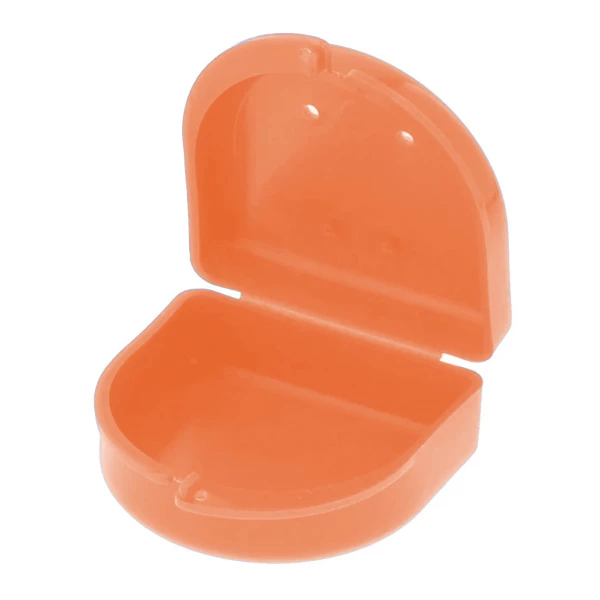 Caixas de Retenção Ortodôntica Bo-Box Laranja, pacote com 10 caixas