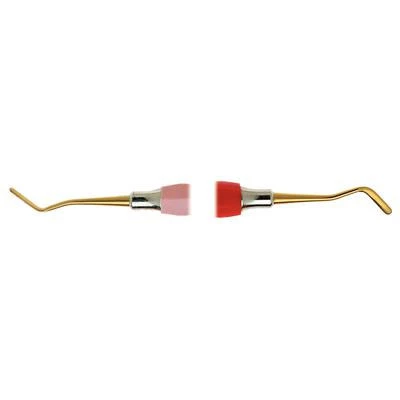 Miltex #4 Thompson GTX Titanium Composite Placement Instrument with Red/Pink