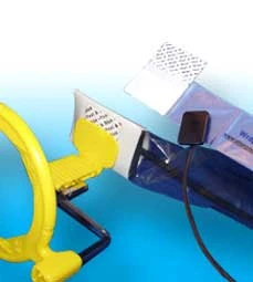 Wrap-Ease Klein, Blau. "All-in-One" Barriereschutz, Komfortpolster.