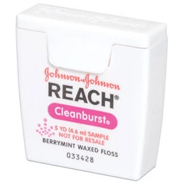 Reach Cleanburst Flosst - Berry Mint Taglia prova, 5 yard 144/Pk. Filo interdentale cerato