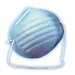 Mascarilla de bucle para la oreja moldeada resistente a fluidos azules (Gerson), caja de 900 mascarillas.