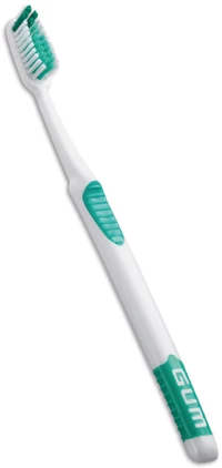 Cepillo de dientes GUM Super Tip, con cerdas suaves y cabezal completo. Caja de 12.