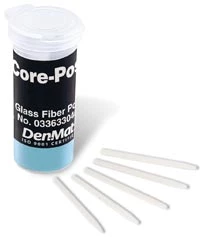Postes de núcleo de fibra de vidrio, tamaño 1.7 mm. Paquete de 10 postes.