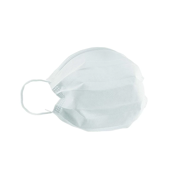 Mascarilla S3 ACE con lazo para la oreja, blanca, 50/unidad. Resistente a fluidos.