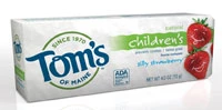 Pasta de dientes con flúor anticaries natural para niños de Tomʼs of Maine, divertida.